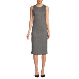 J.McLaughlin Murphy Pinstriped Wool Blend Sheath Dress Womens Size 4 Classic